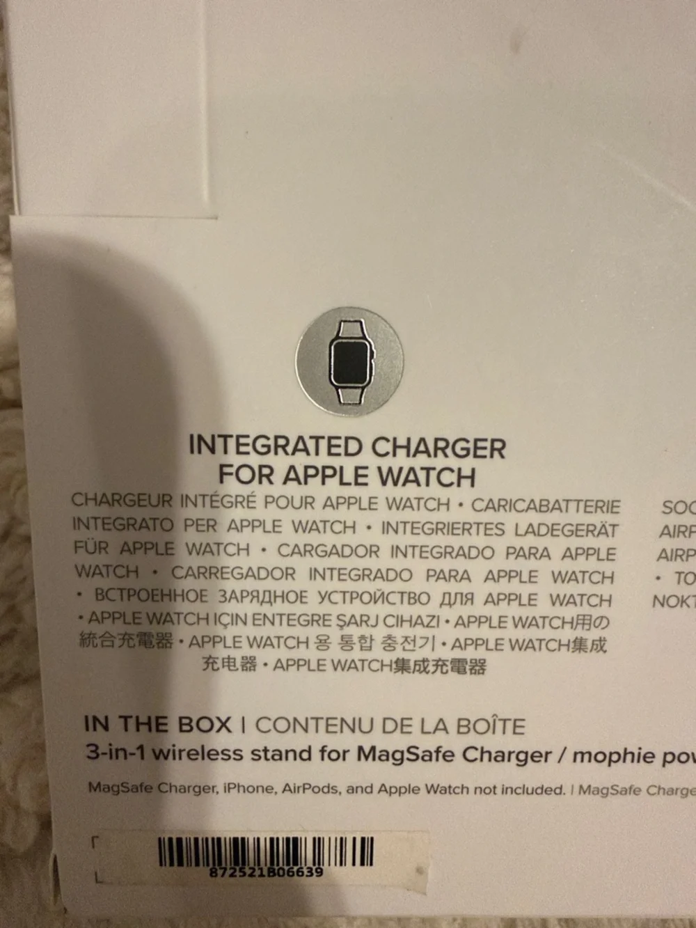 mophie White Wireless Charging Stand